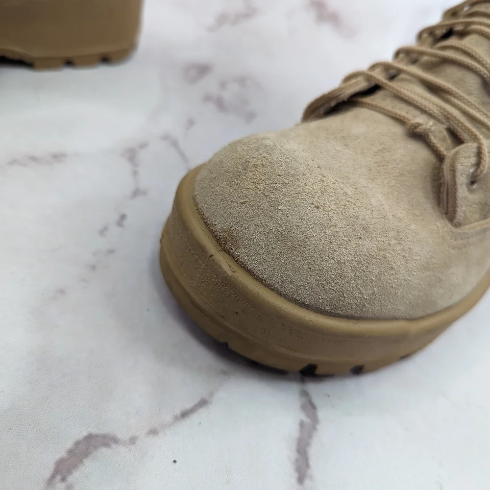 Altama Boot Size 5.5 Wide Mens Tan Suede Coyote Vibram Desert Military Combat